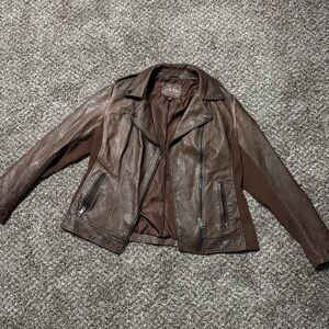 Brown Leather Women's Jacket
